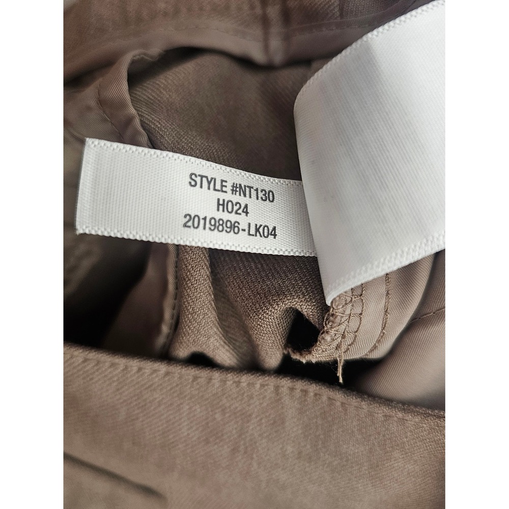 Madewell Womans 4 Harlow Wide-Leg Trousers Pants Tan Pleated Cinch Back Career ~ - Picture 9 of 9